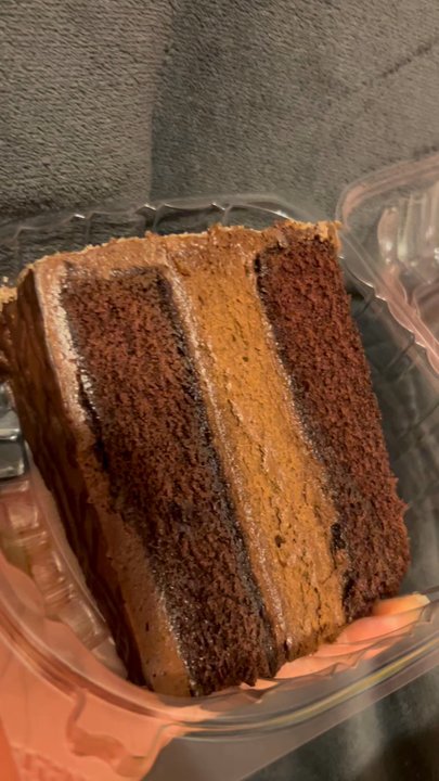 River City Chocolate - Single slice blackout cake $6.95 chocolate cake layers, chocolate cheesecake,chocolate buttercream,and chocolate Heath Crumb - Desserts Near Me - Midlothian, Virginia