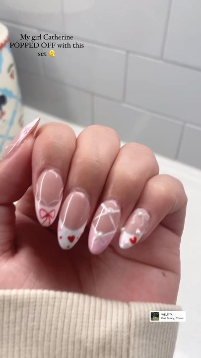 Star Nails & Spa - Valentines Set SLAYED by Catherine!! - Nail Salons Near Me - Corona, California