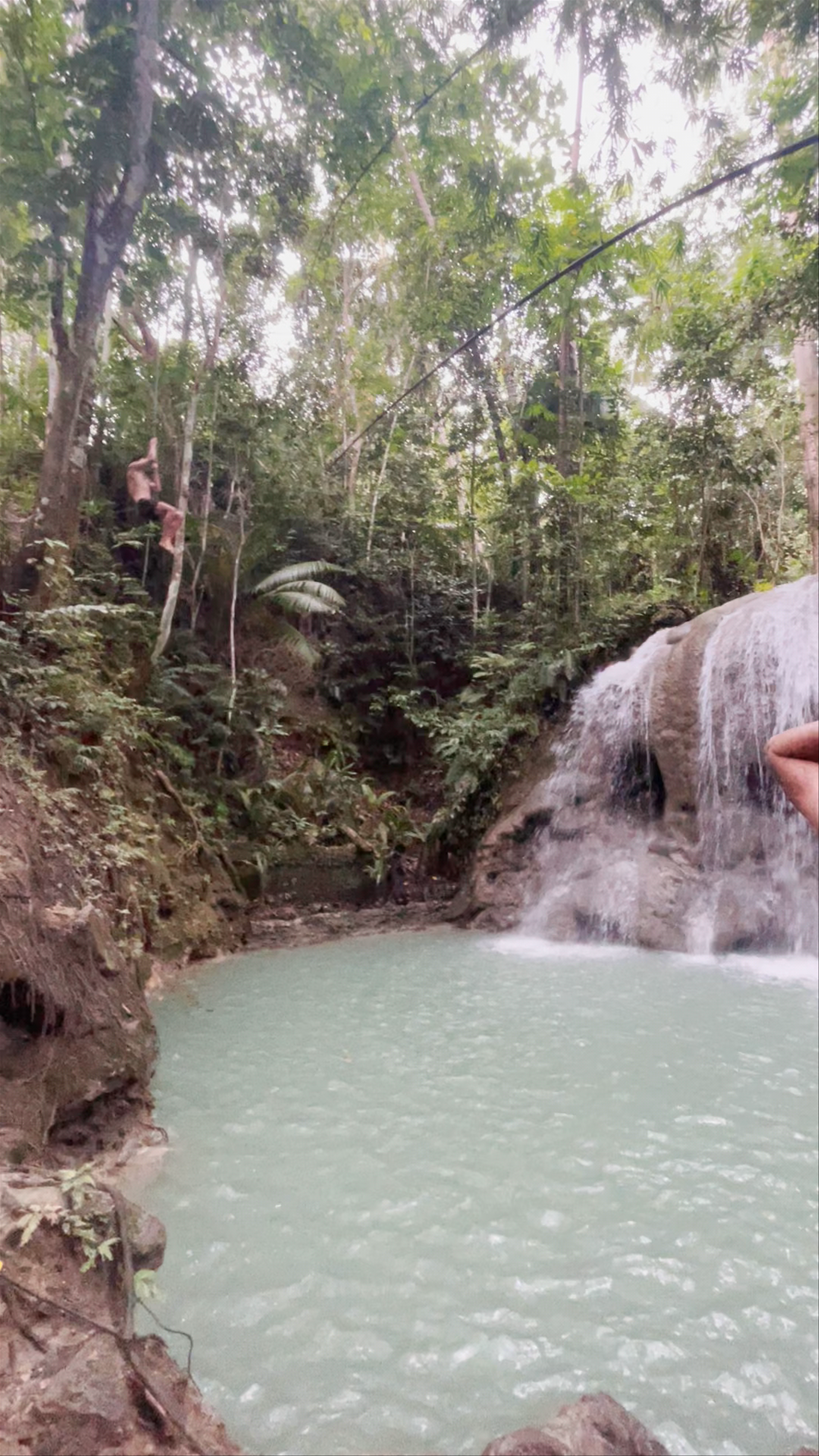 Lugnason Falls Adventure and Swimming in Siquijor, Philippines