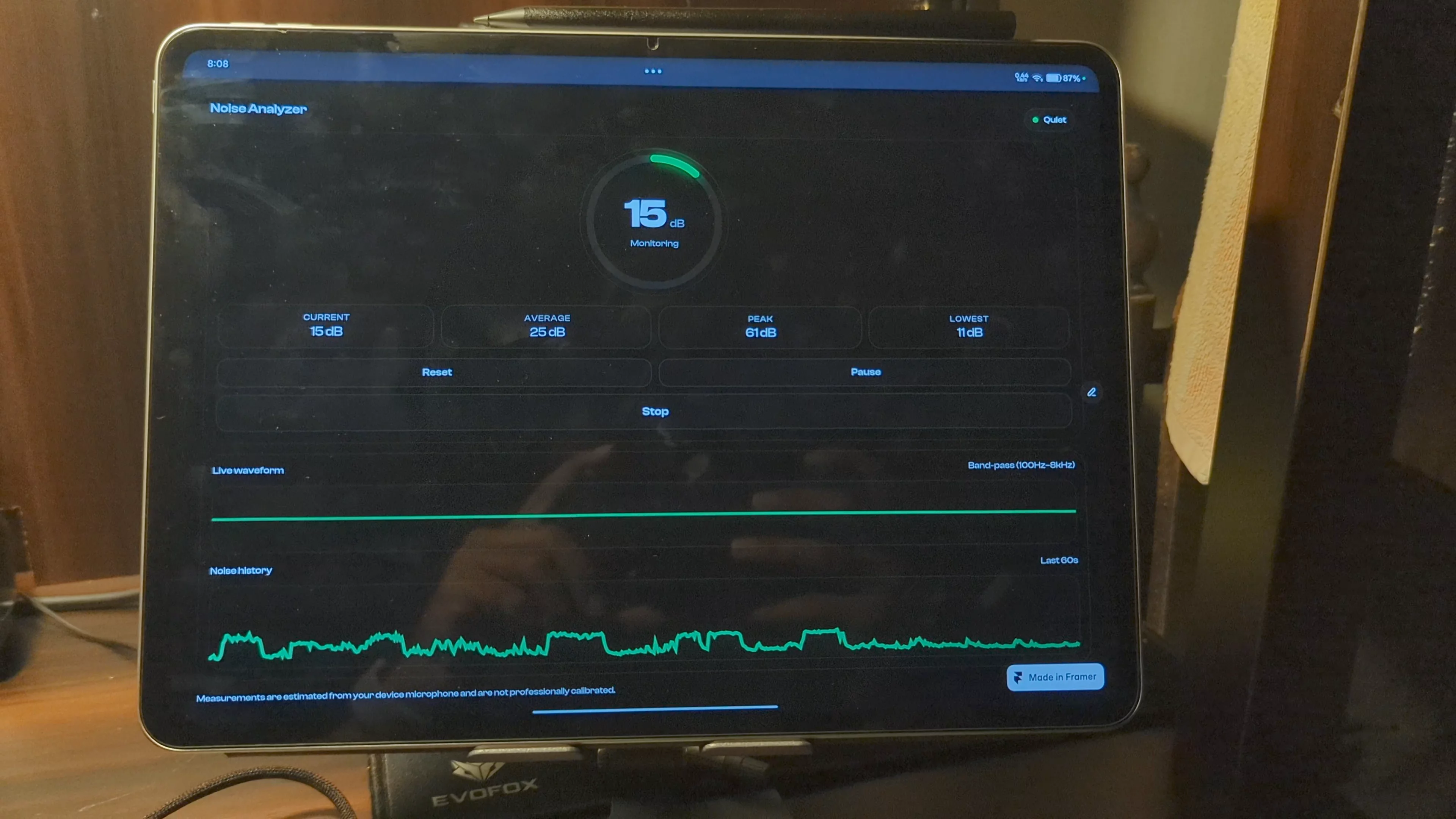 Another one custom code component. Noice analyzer (dB Meter).