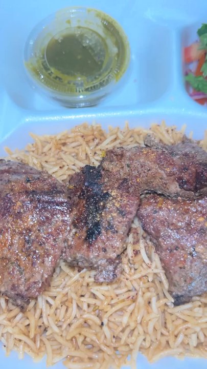 Tracy Kabobs To Go - Tikka Kabob with brown rice - Caterers Near Me