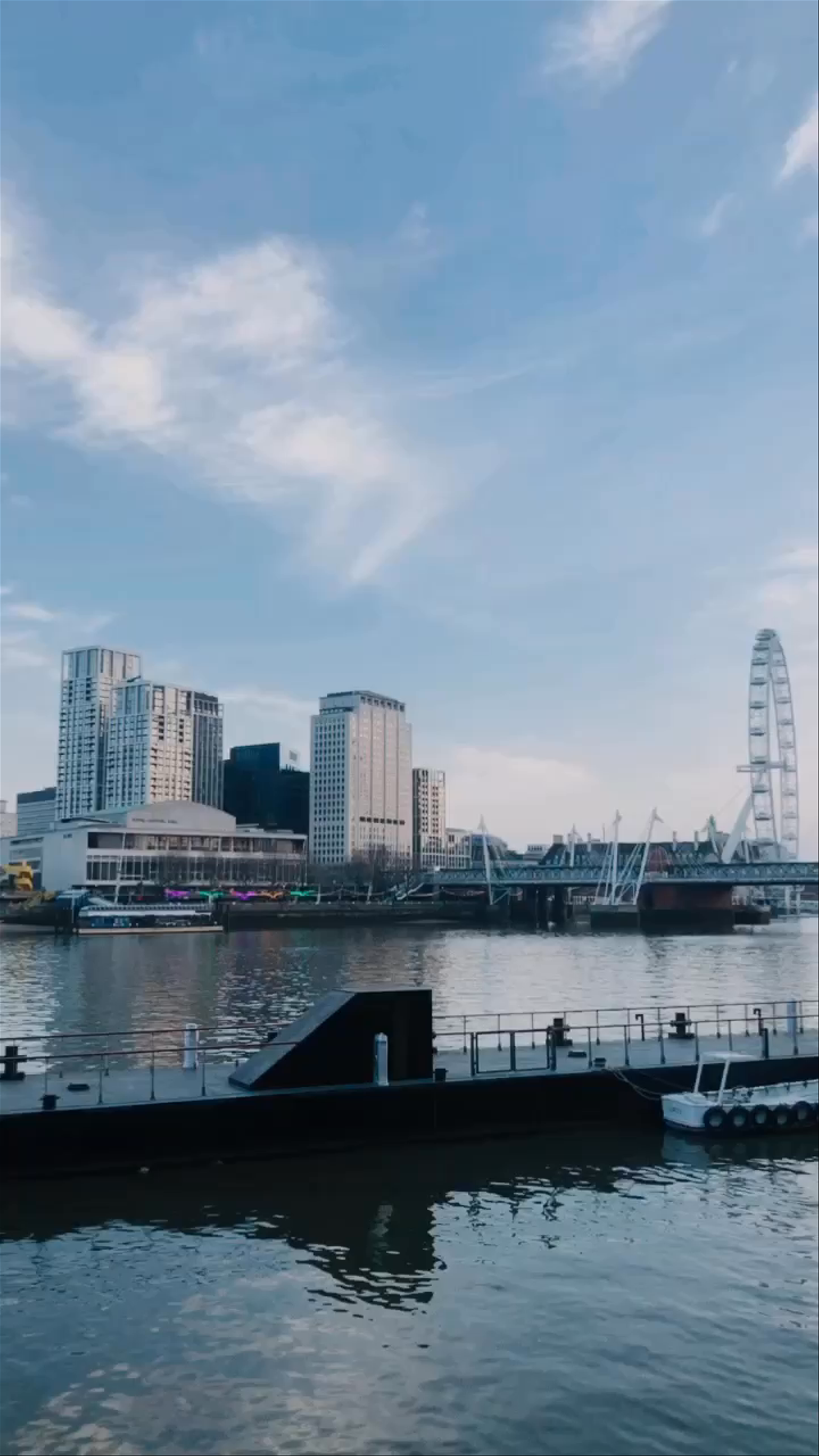 Scenic London Eye and River Thames Views at Dusk