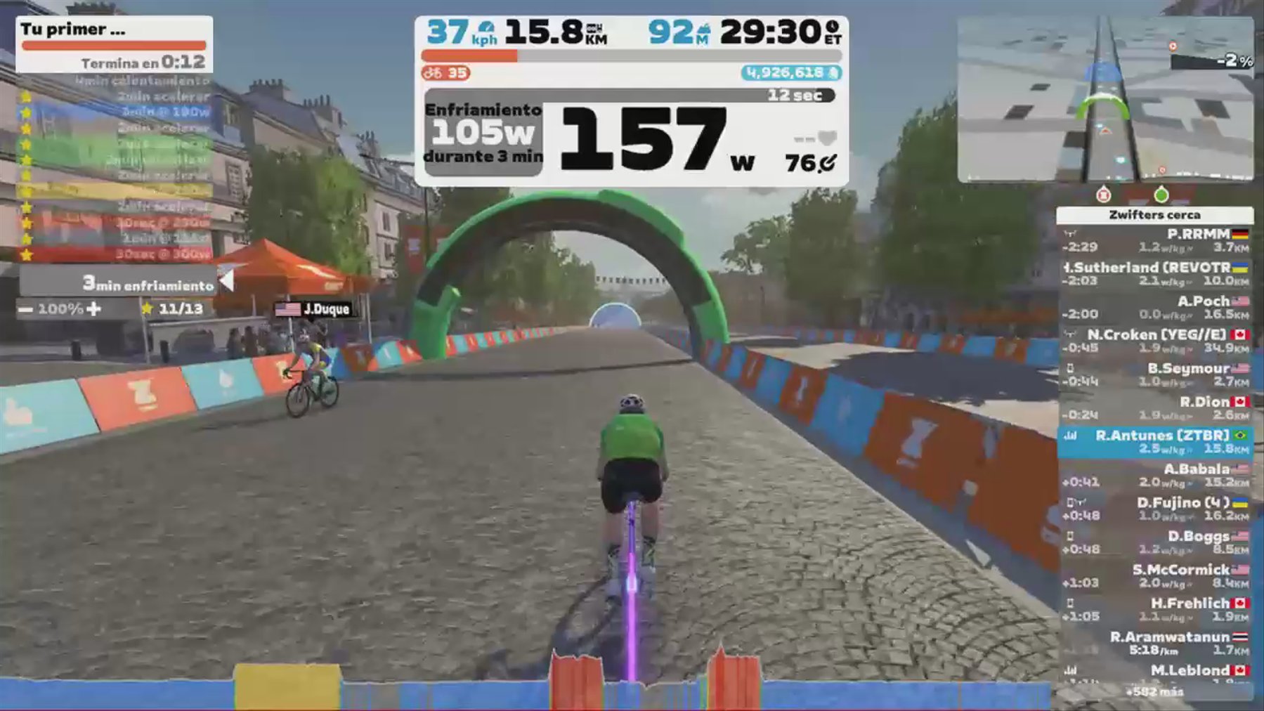 Zwift - Your First Workout in Paris