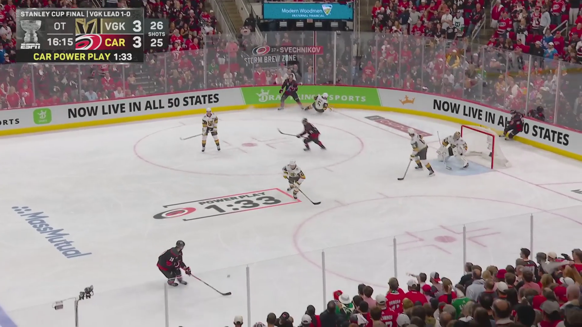 Jarvis OT Power-Play Winner Ties Series 1-1 · Jun. 4, 2026