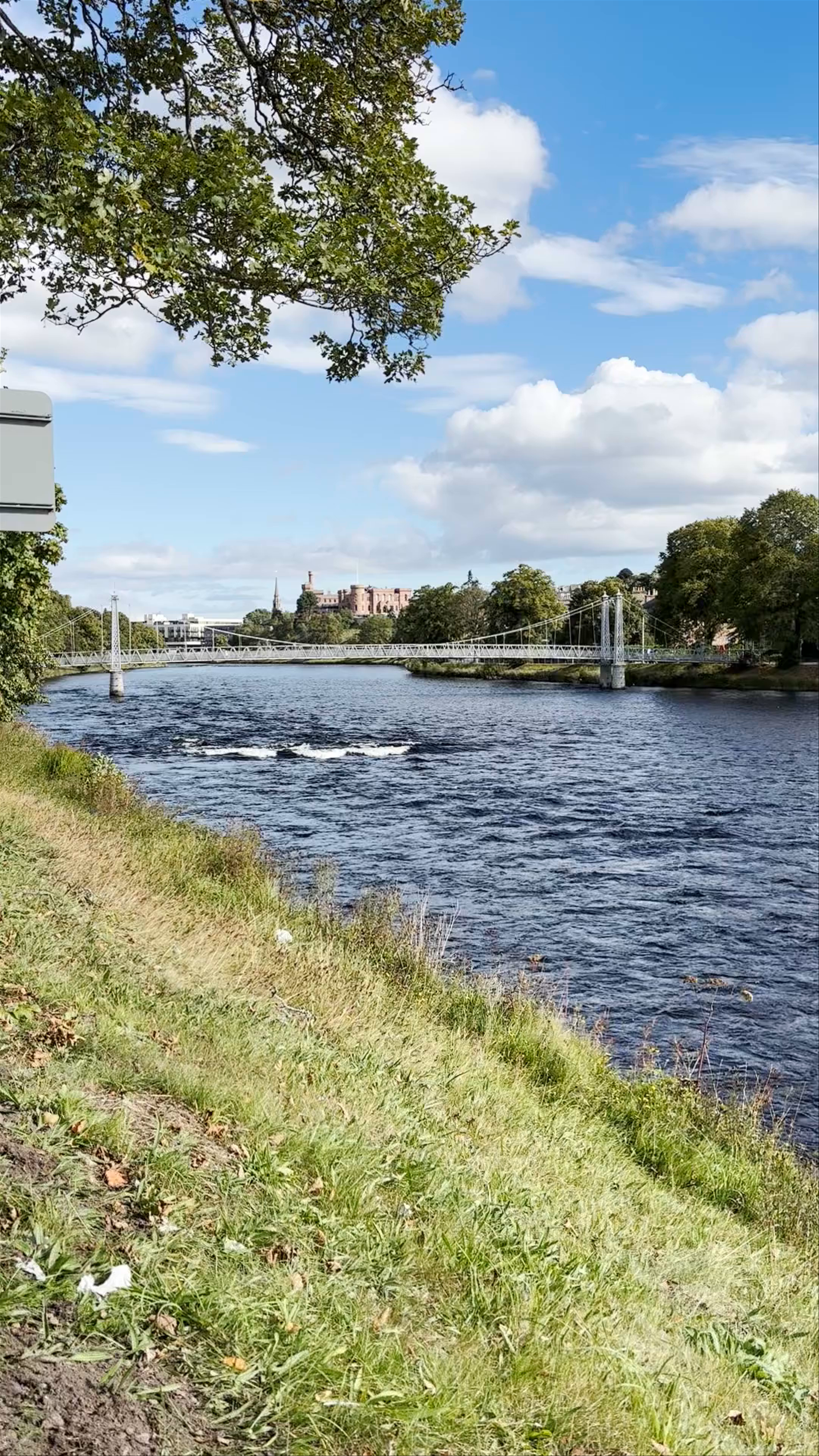 Serene Riverside Walk at River Ness, Inverness