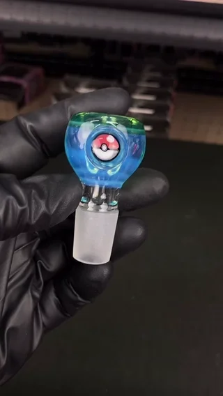 Preview pic of 18mm Single Hole Bowl Slide by Keys Glass