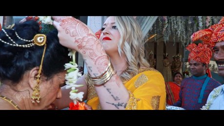 Cinematic editing of indian wedding with color grading