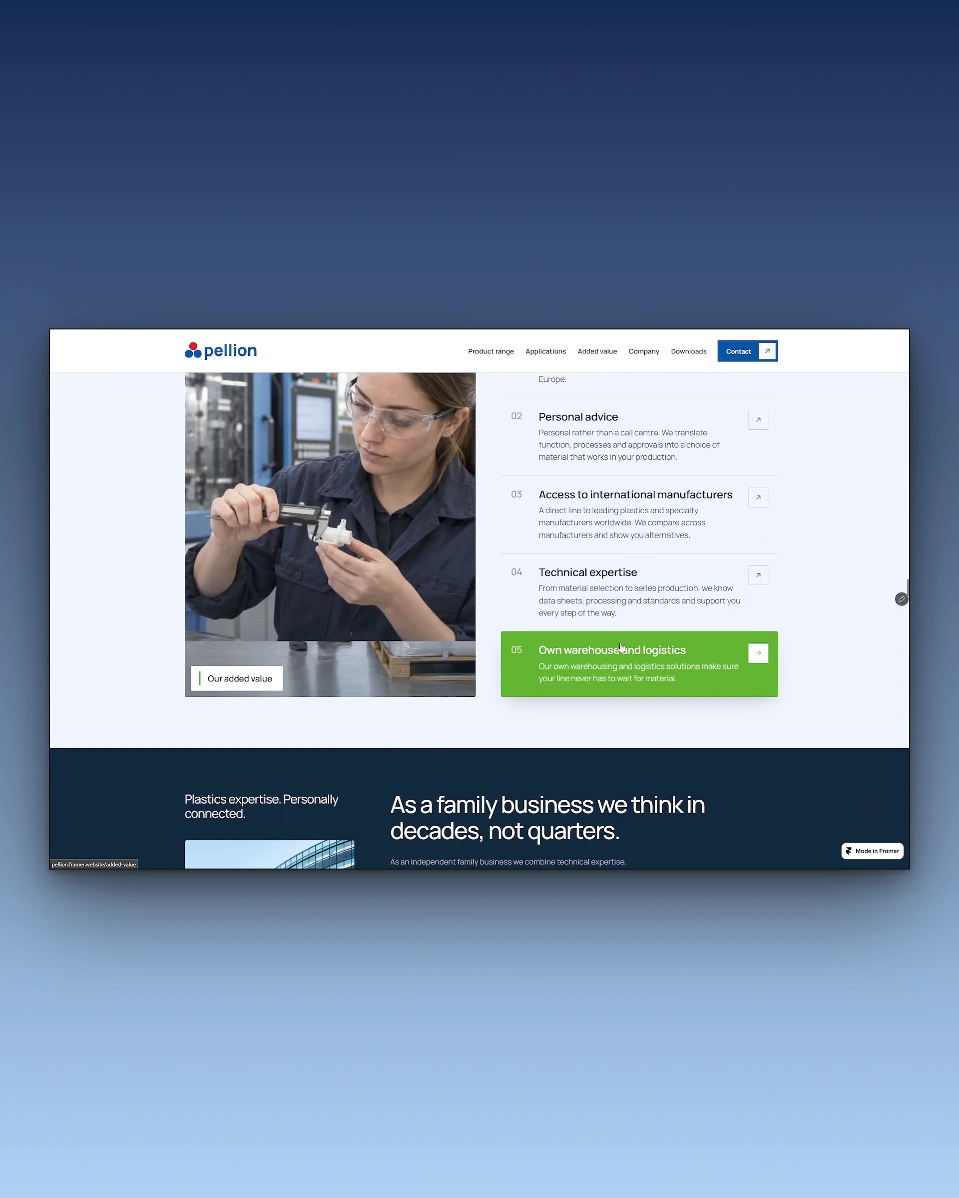 Who said that an industrial B2B business should have a boring website? Meet one of my recent client projects (client name and logo changed)