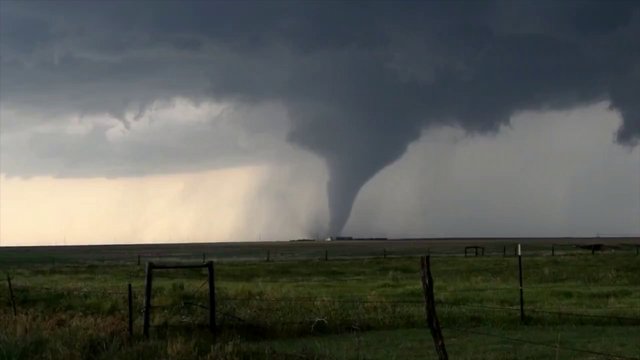 Tornado across a field