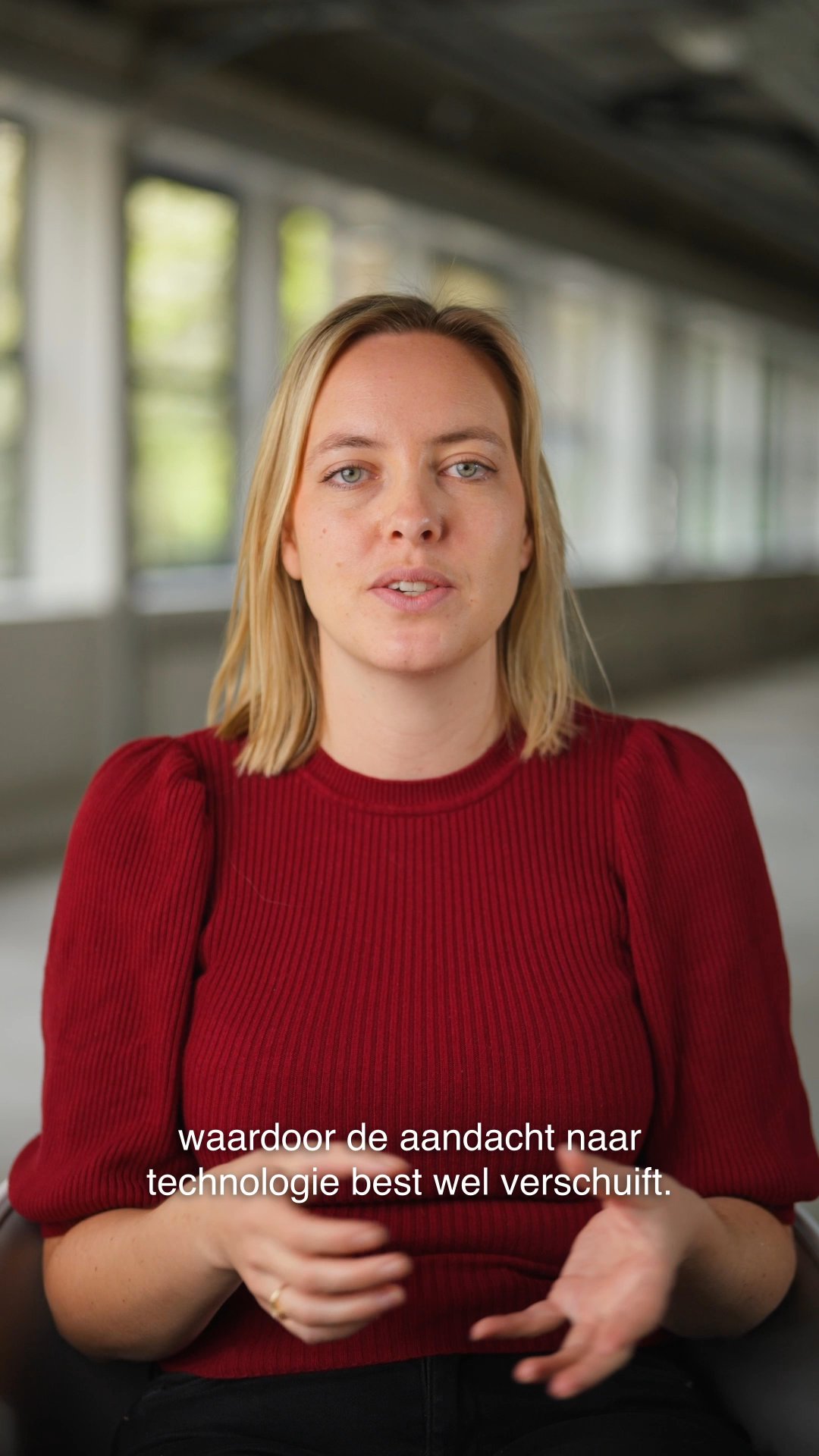 Nina vertelt over het belang van het borgen van de technologie.