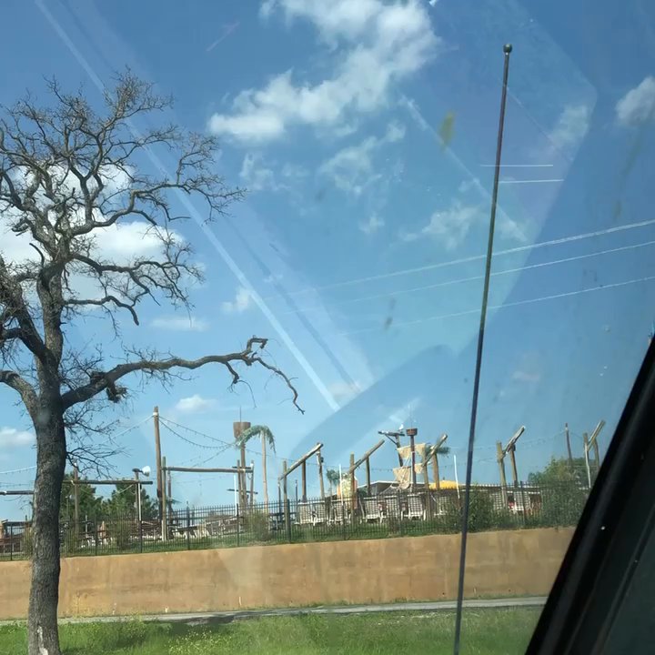 Pirates Cove - View headed north from I-35W. - Amusement Parks Near Me - Burleson, Texas