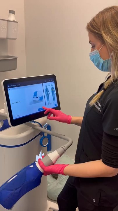 Coolspa by Aethos - CoolSculpting device being prepped for my treatment!! - Medical Spas Near Me - New York, New York