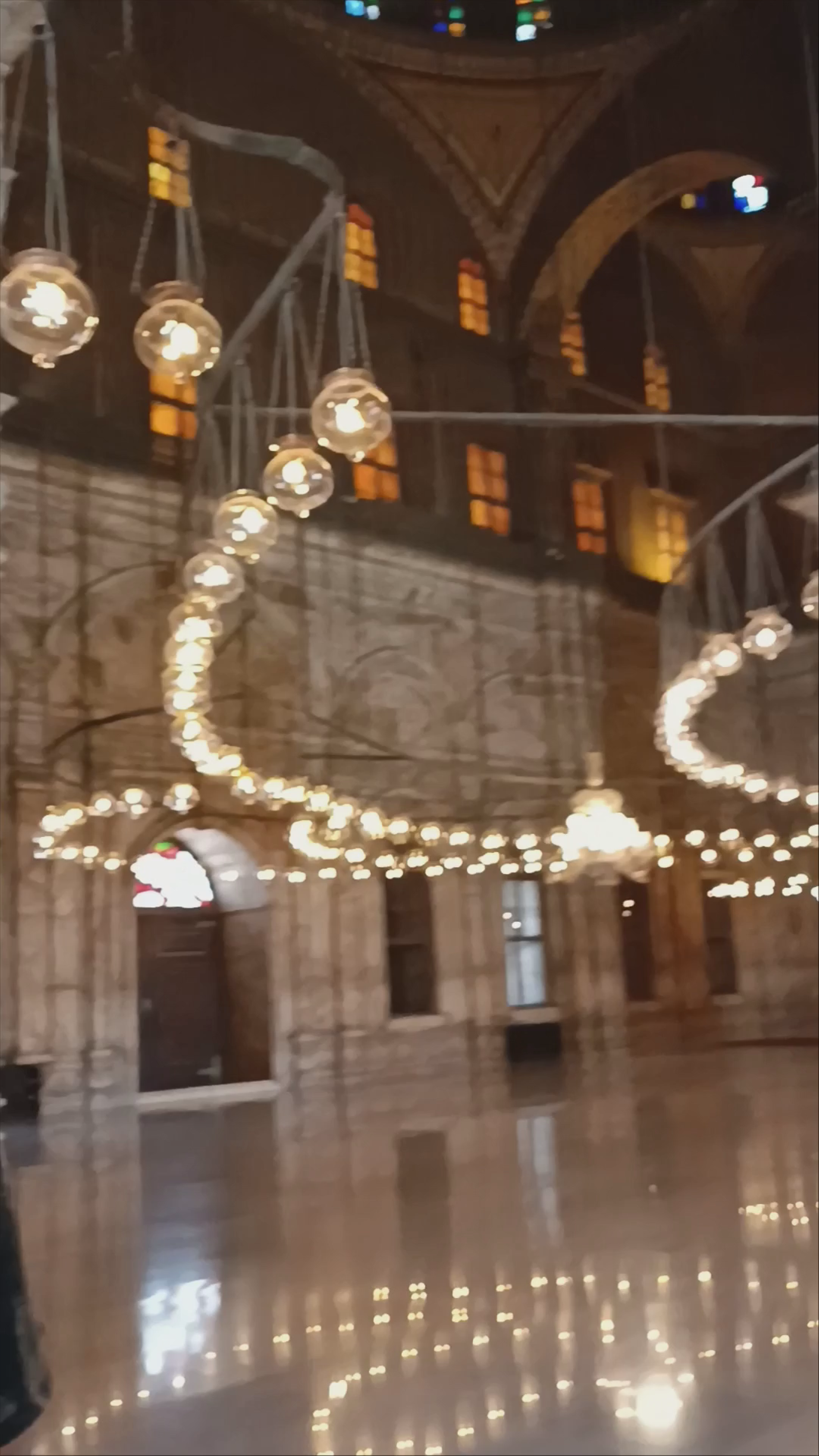 Majestic Interior of Muhammad Ali Mosque in Cairo