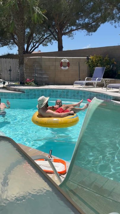 Sbl Pools - Our adult sons enjoying splash time!  Thanks Sal - Pool & Hot Tub Service Near Me