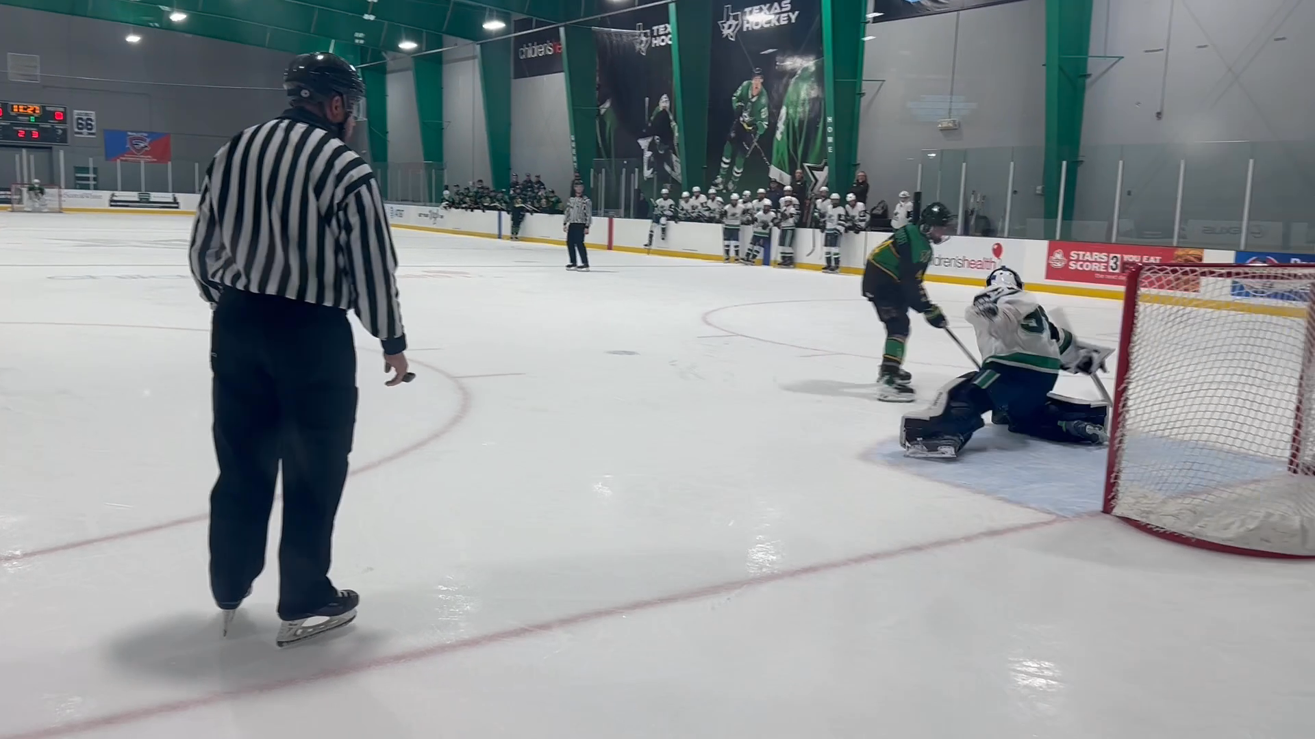 Dean Swiger's Stunning Penalty Shot Goal - McKinney North Stars 16U AA