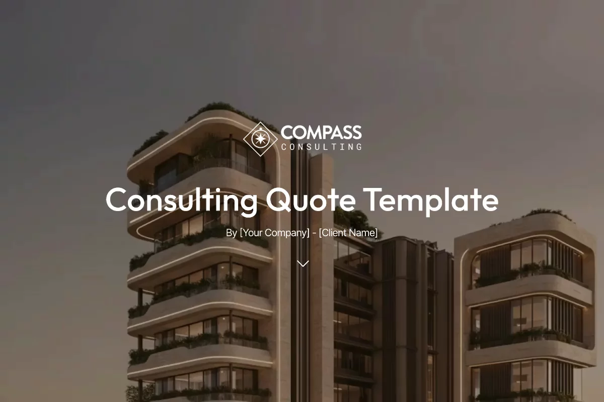 Preview of Consulting Quote Template