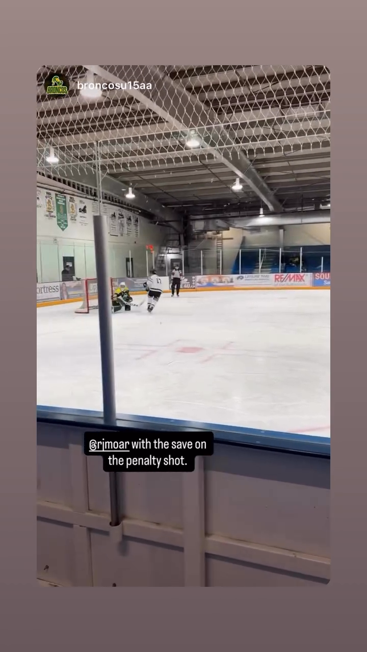 RJ Moar's Incredible Penalty Shot Save for Humboldt Broncos U15 AA