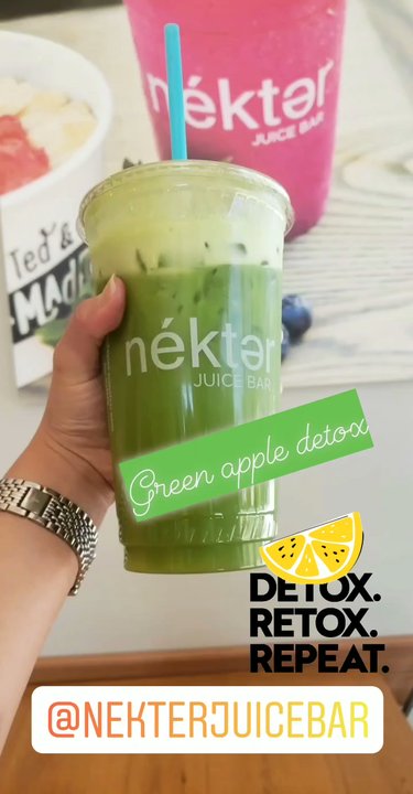 Nekter Juice Bar - Green Apple Detox - Juice Bars & Smoothies Near Me - Brea, California