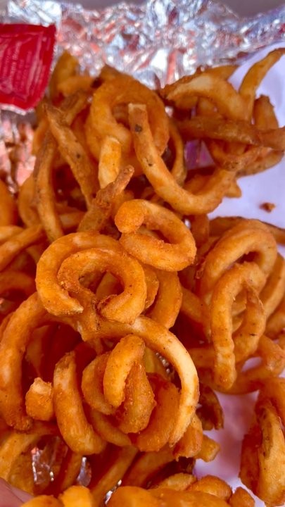 The Original Ranch House - Curly fries - hot and crispy - I like the subtle seasoning on them - Diners Near Me - Windsor, Connecticut
