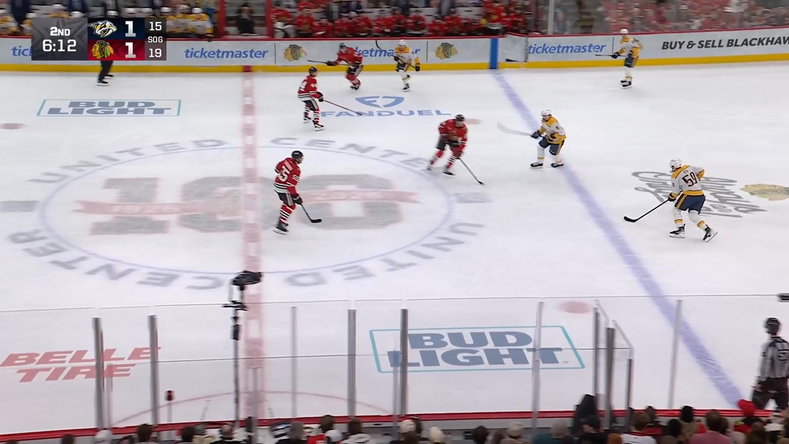 Bedard goes backhand-forehand on a breakaway for the 1-2 lead · Mar 22, 2026