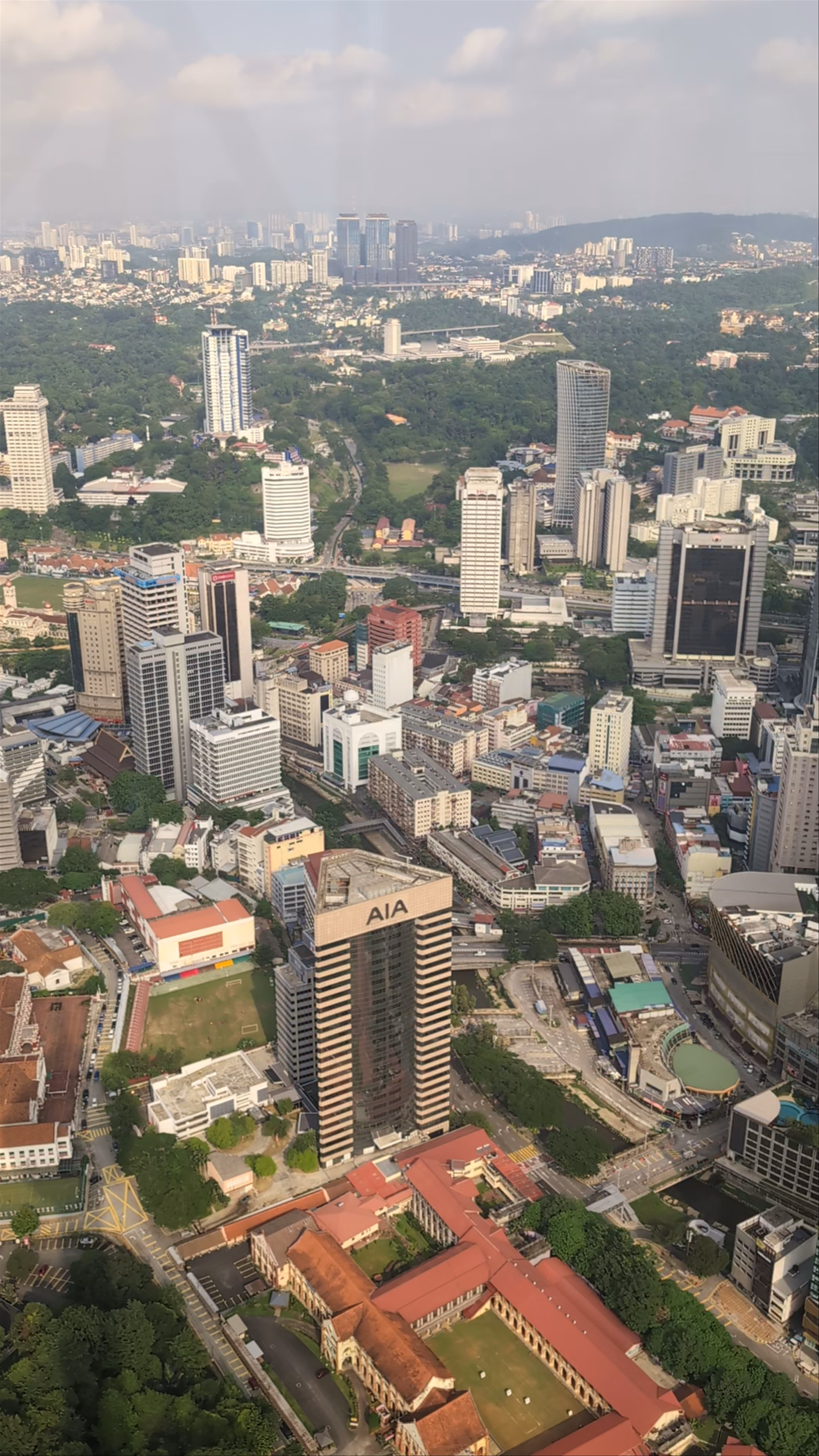 Breathtaking Aerial View of Kuala Lumpur Cityscape from Kuala Lumpur Tower