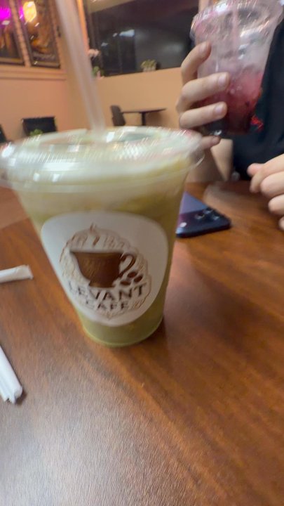Levant cafe - Iced Pistachio Latte - Cafes Near Me - Anaheim, California