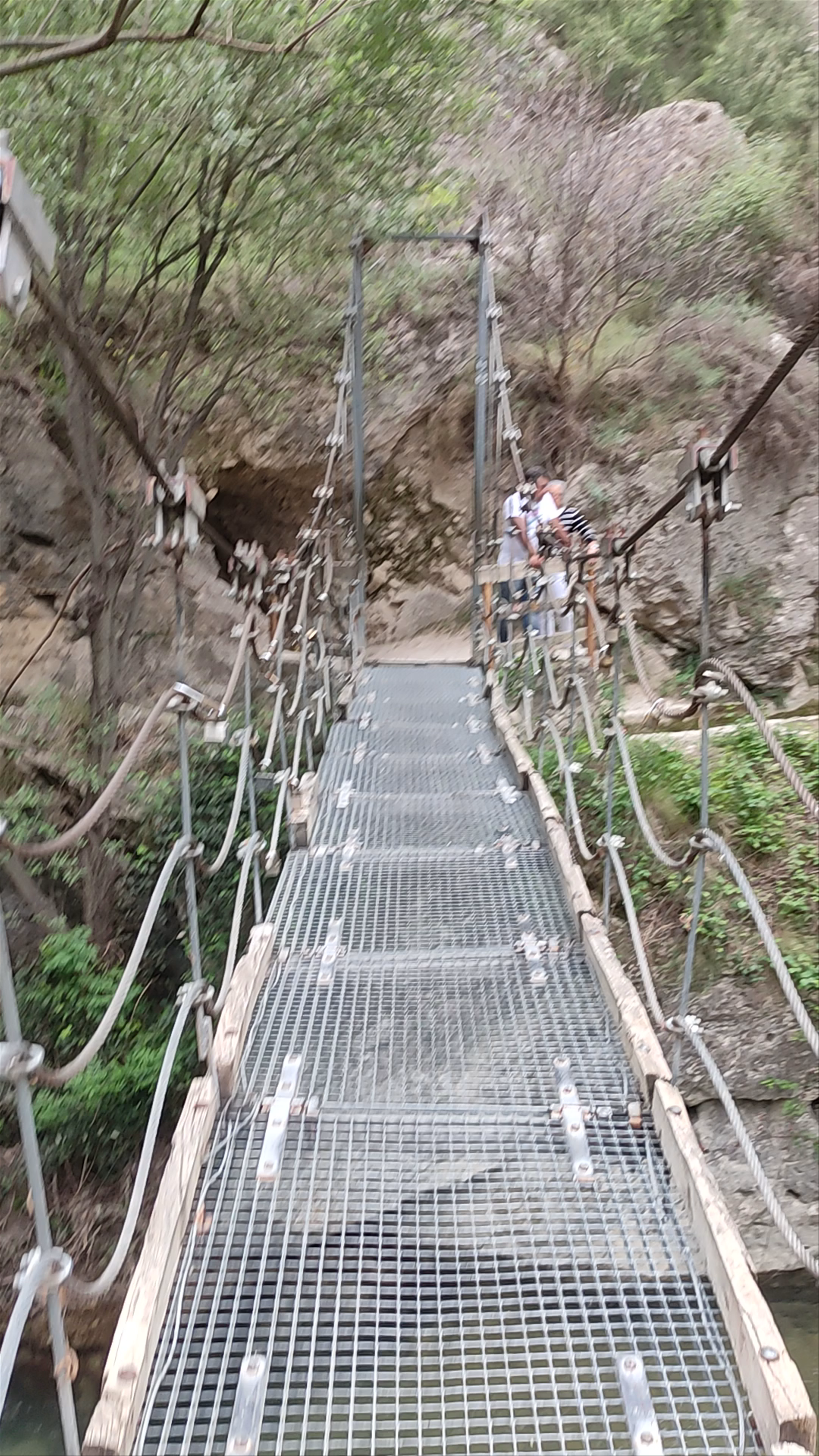 Adventure on the Suspension Bridge at Sendero de la Cerrada del Río Castril