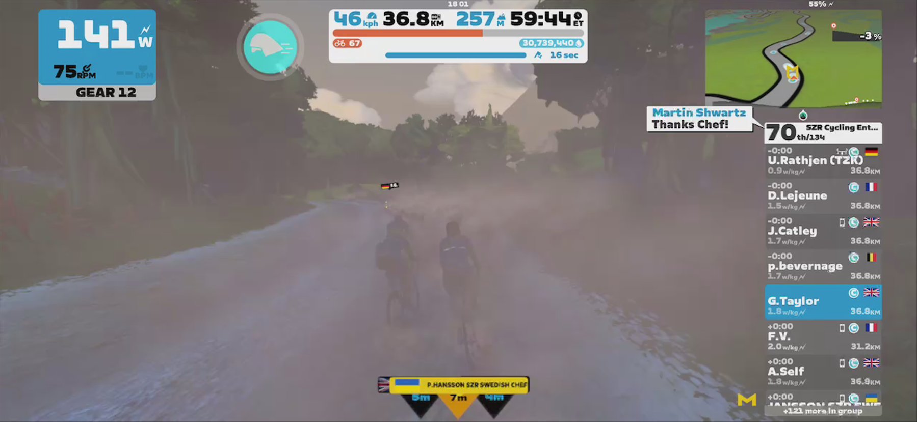 Zwift - Group Ride: SZR Cycling Enthusiasts (C) on Sugar Cookie in Watopia