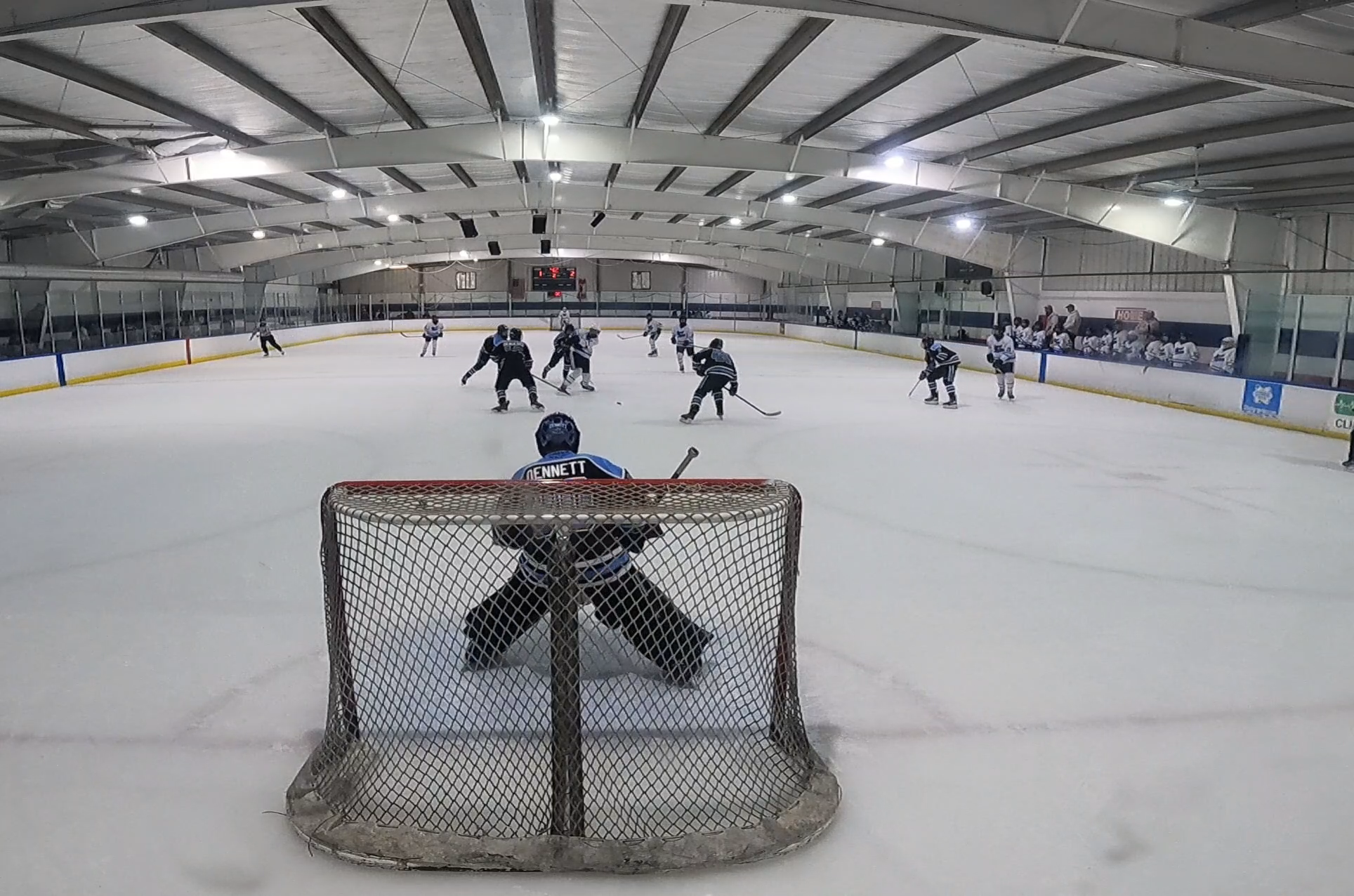 Logan Dennett's Stellar Defensive Save with Puck Clearing | Victory Honda 14U AAA