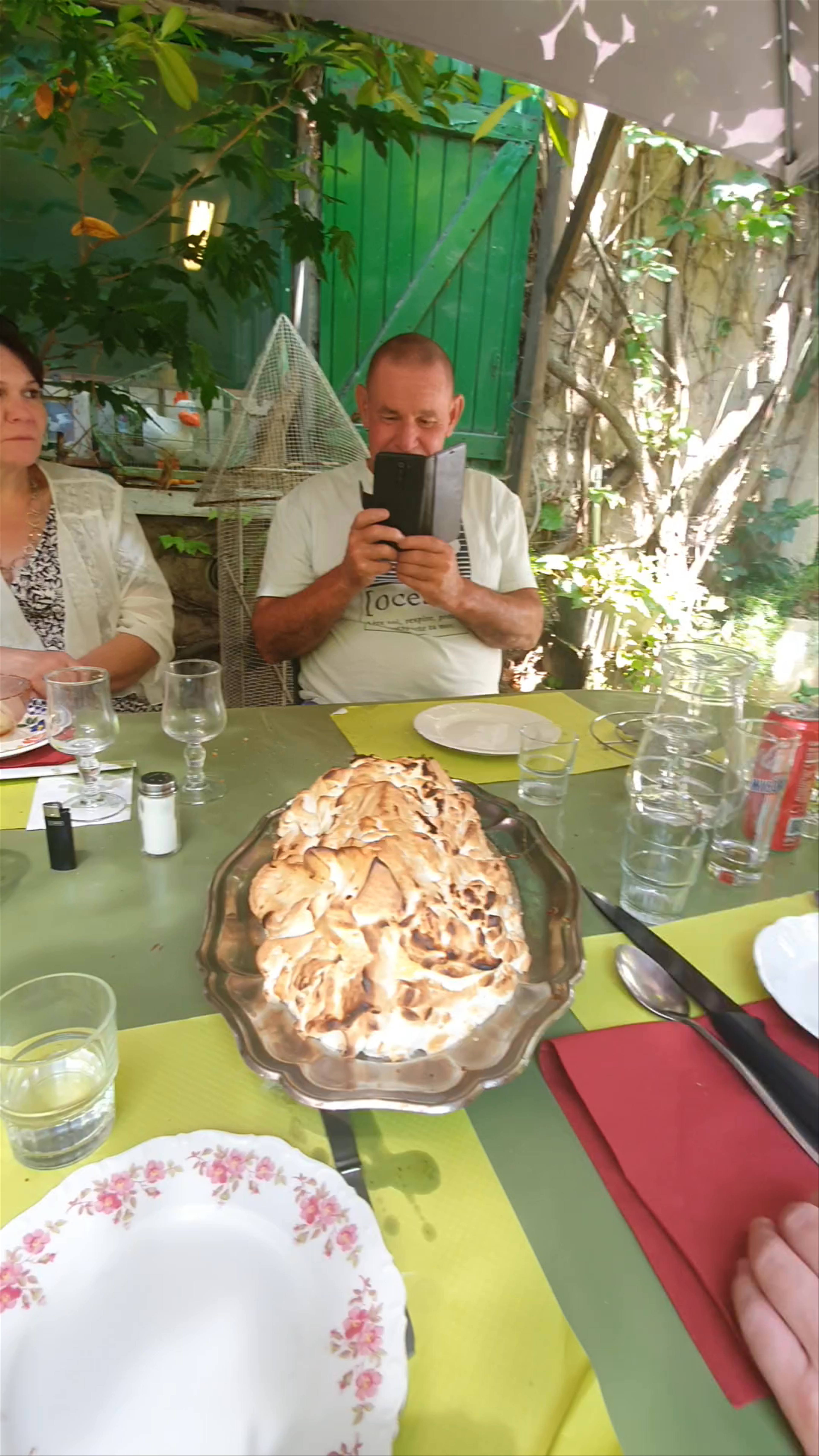Al Fresco Dining at Auberge La Bicheronne in Fareins, France