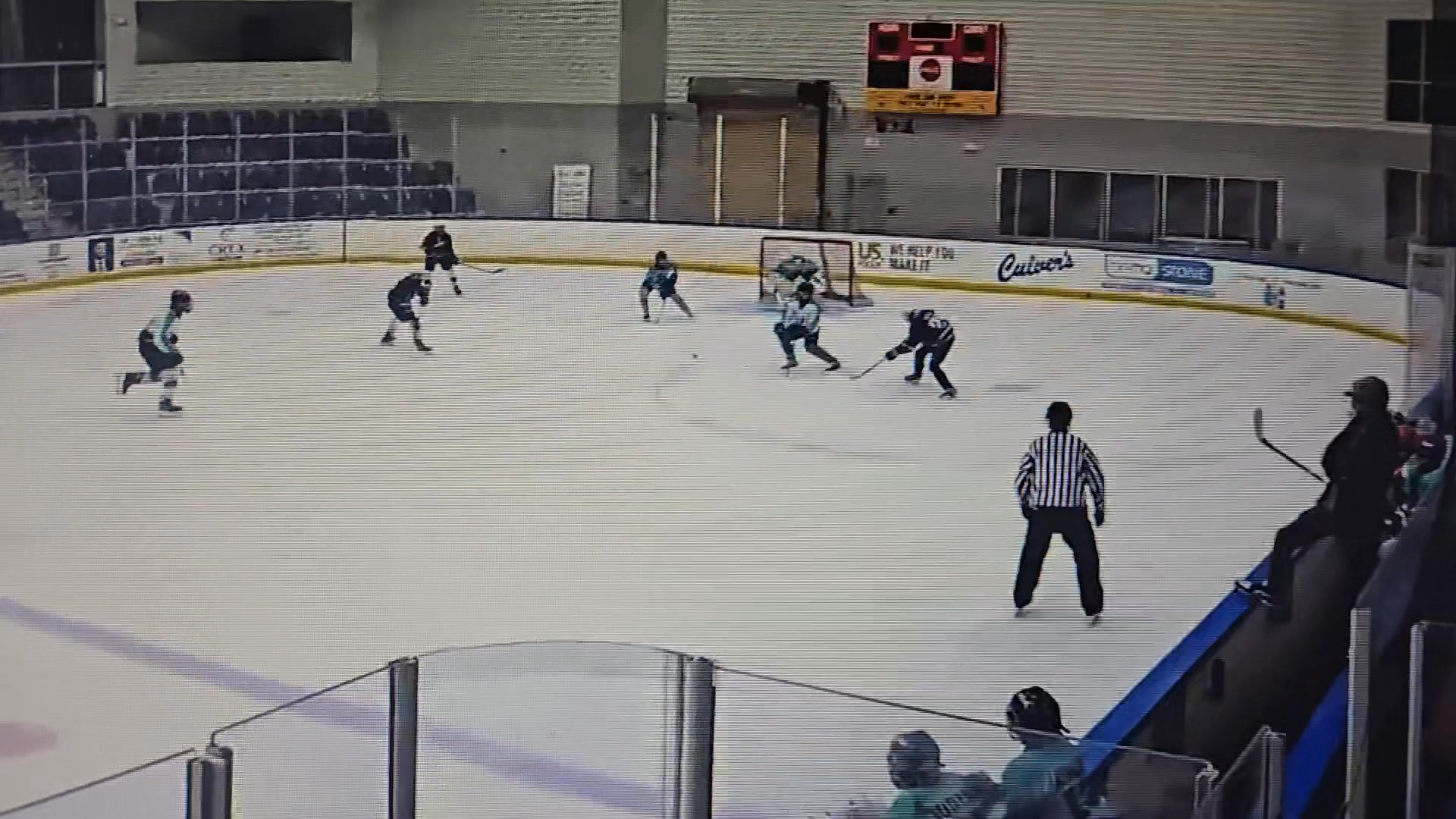 Breakout goal with textbook puck movement complete with one timer goal.