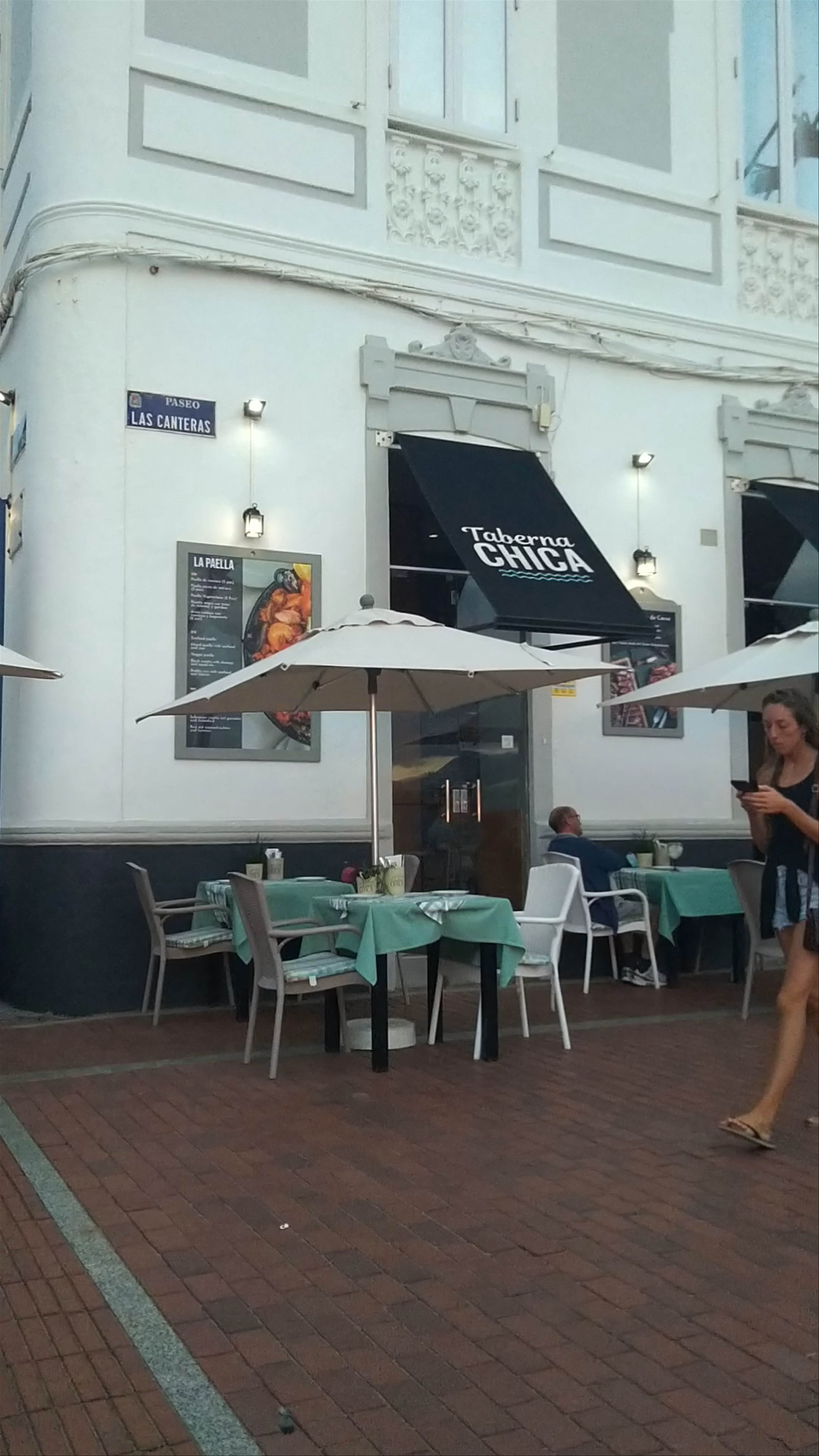 Sunset Dining at Taberna Chica on Playa De Las Canteras, Las Palmas de Gran Canaria