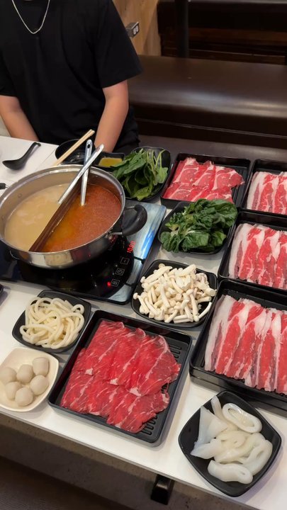 Azure Hot Pot - our spread - Buffets Near Me - Berkeley, California