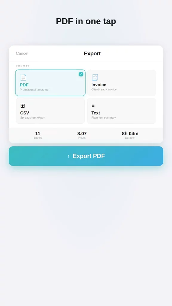 NotaTime - track hours and live earning image 1