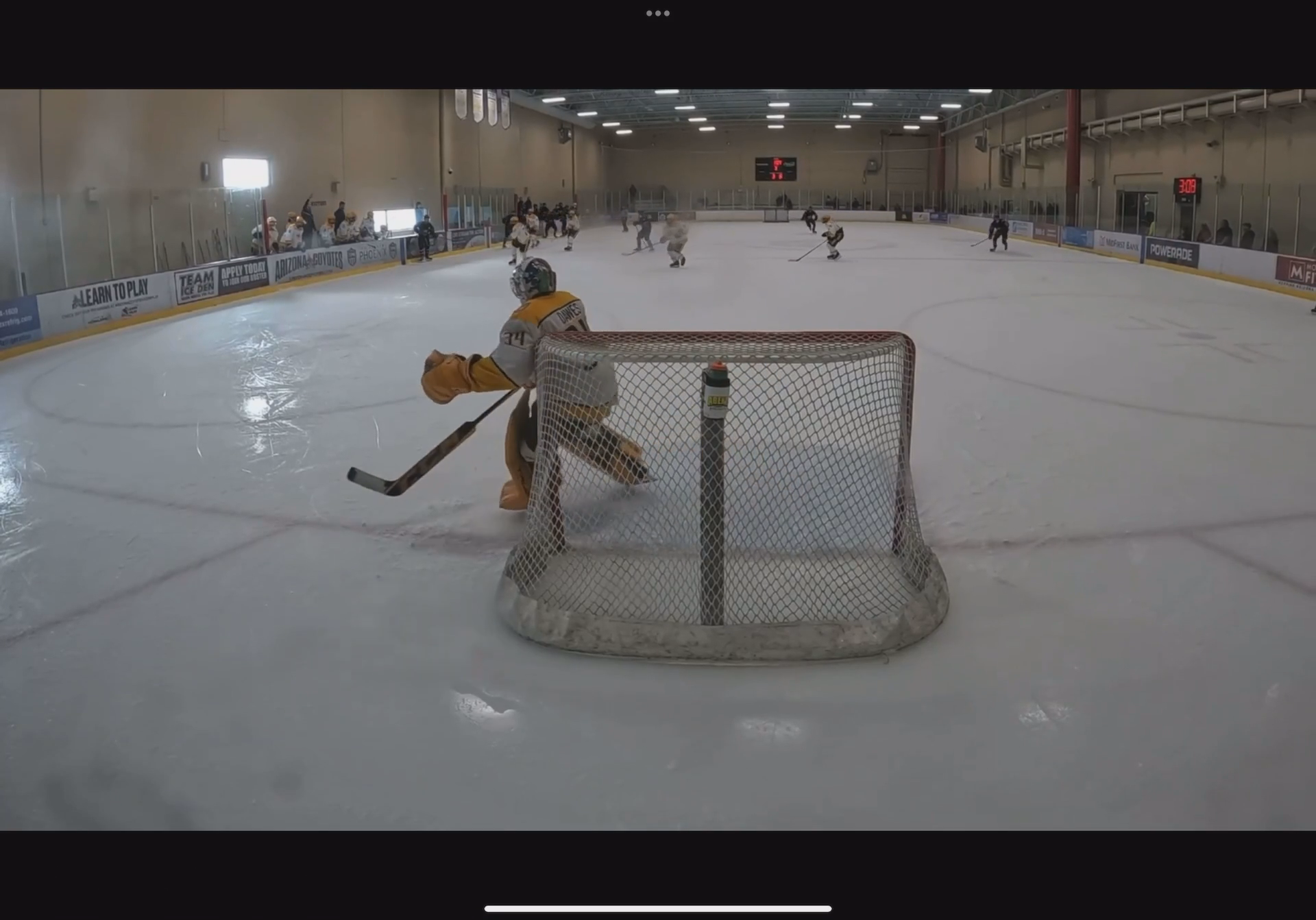 Alec Dawes Scores Goalie Goal