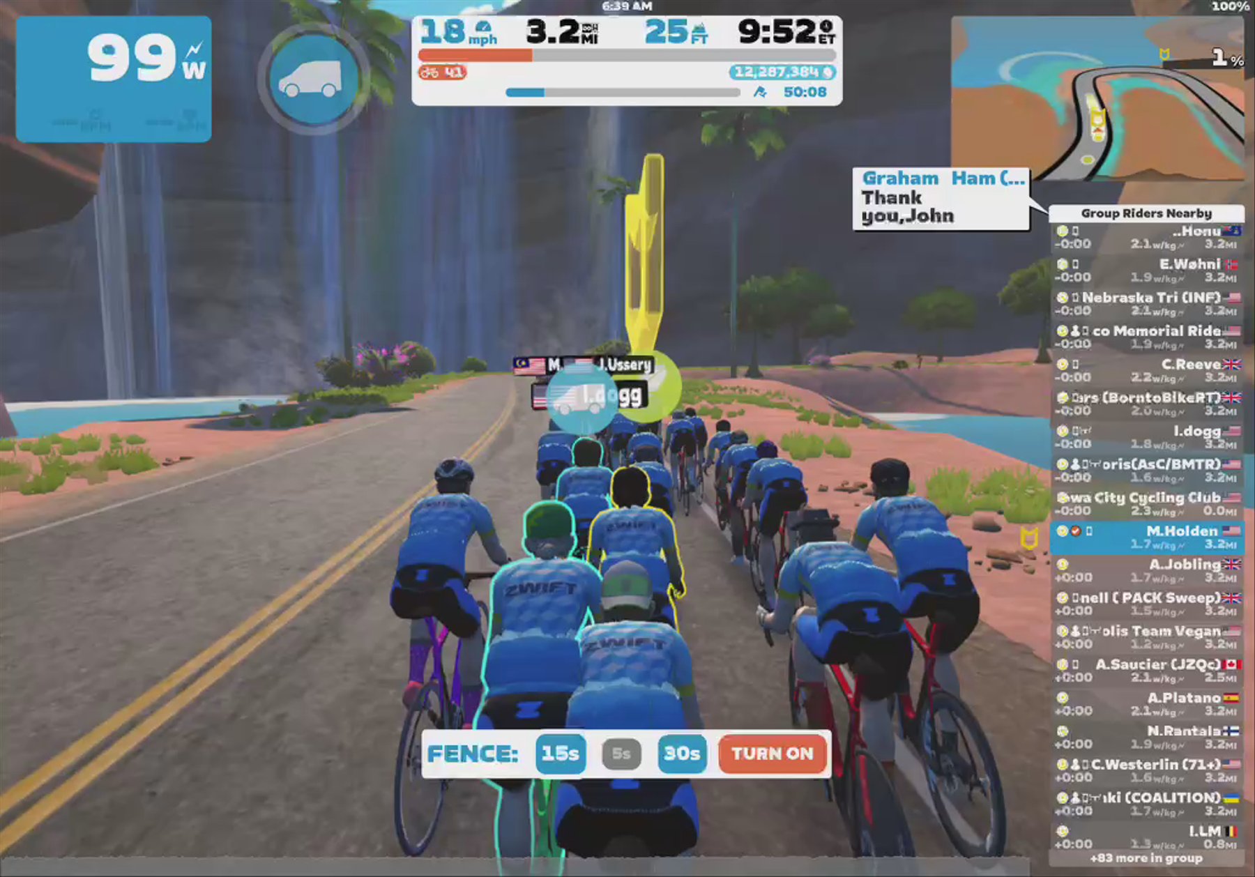 Zwift - Group Ride: HCC Wellness Ride- today’s topic how working out together can boost health benefits 