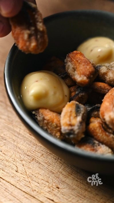 Fried Mussels with Aioli