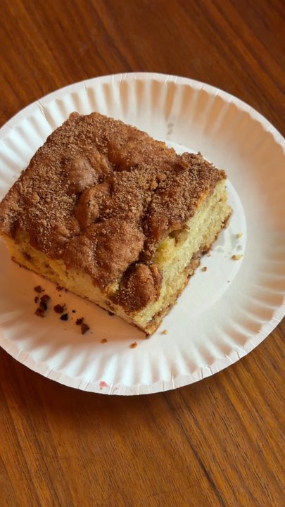 Snapdragon - Coffee cake, cherry cheese cake, and cinnamon bun! - Vegetarian Near Me - Vashon, Washington