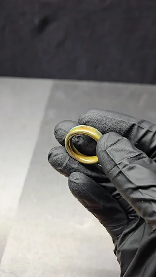 Preview pic of Blue Carmel Ring/Marble Stand