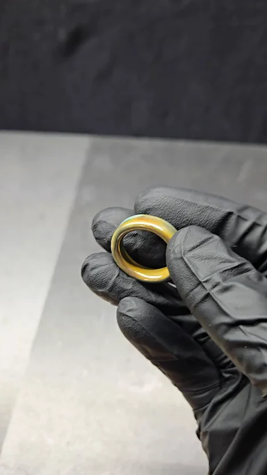 Preview pic of Blue Carmel Ring/Marble Stand
