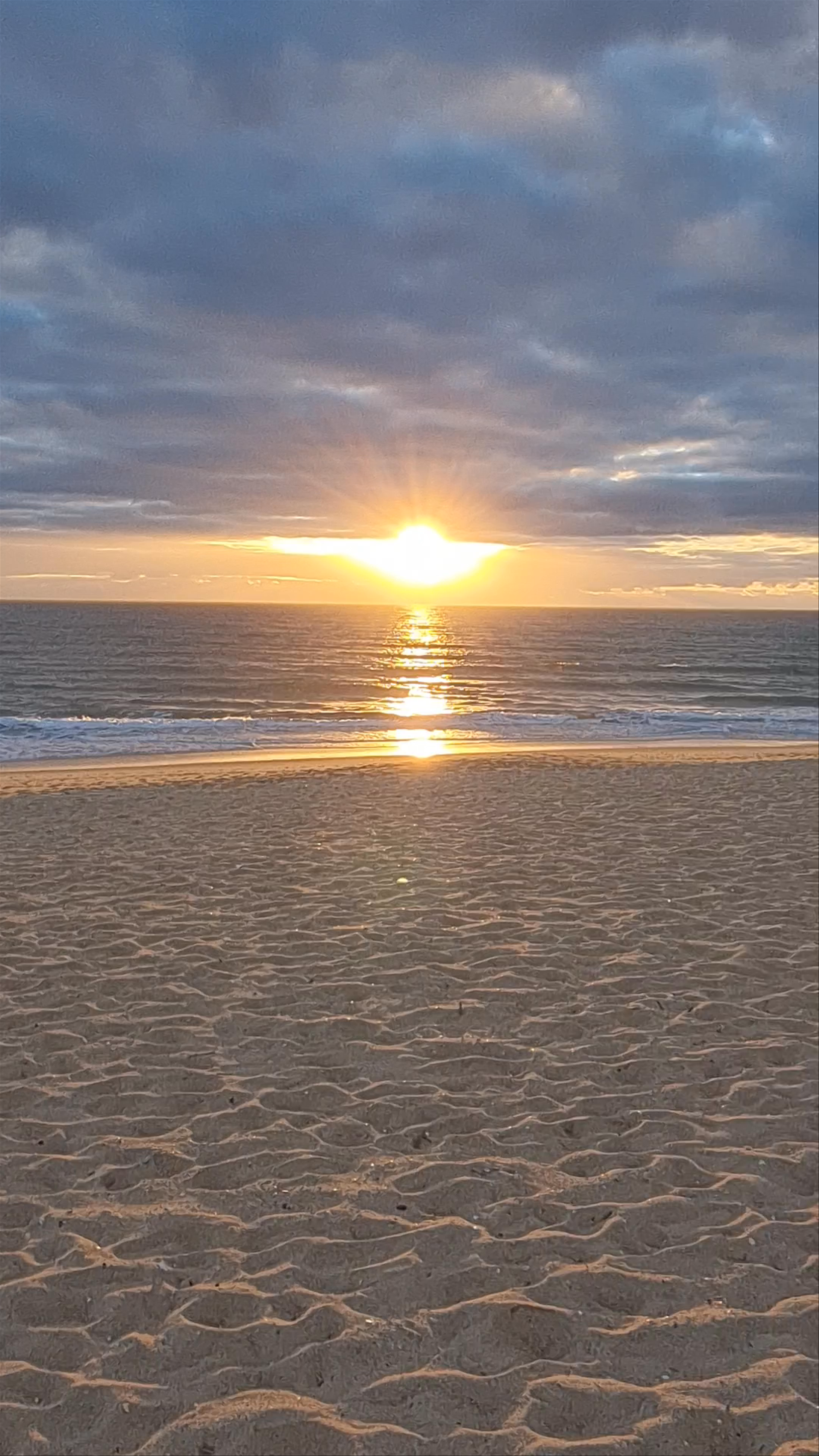 Serene Sunset at Praia de Faro, Portugal