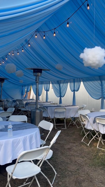 Mjs Party Rentals - Tent with draping. - Party Equipment Rentals Near Me