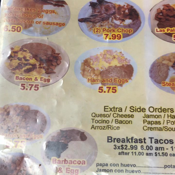 Las Palmas Mexican Restaurant - The whole menu - Mexican Near Me - Devine, Texas