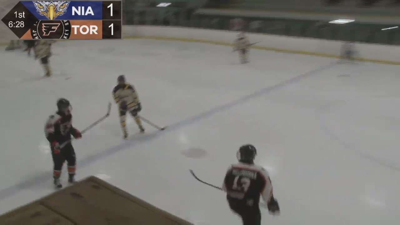 (Broadcast) 2025-12-12 - Nice Defensive Examples vs Niagara including 160ft Backcheck to strip the shooter on a 3 on 1