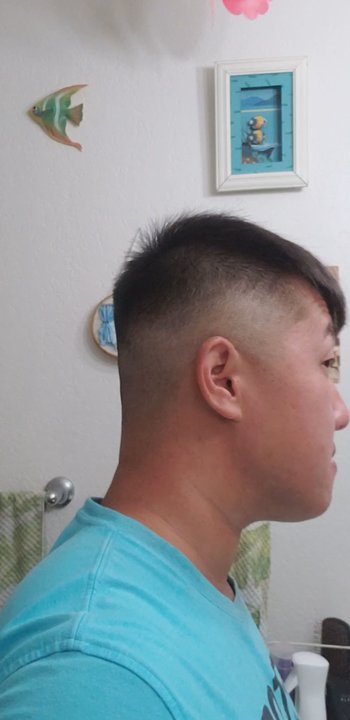 Supercuts - I asked for a simple medium fade and thin out the top. This is what I got. Dont quit ur night job. - Hair Salons Near Me - LOMPOC, California