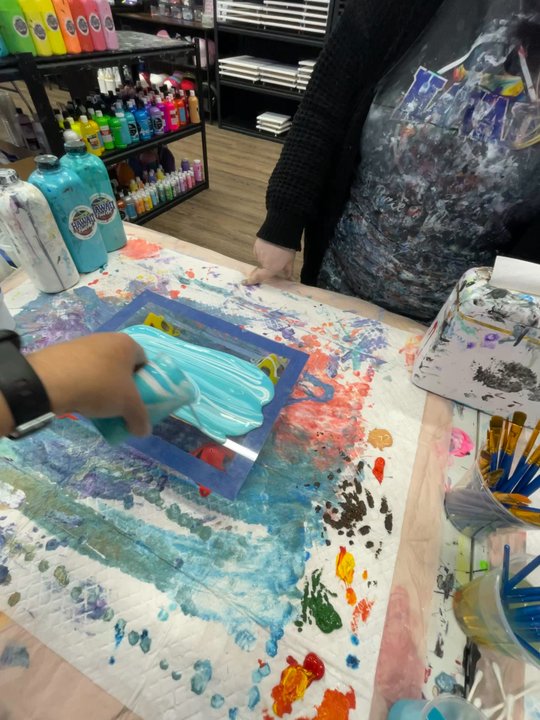 Hawaii Fluid Art - 2-2024 the background - Art Classes Near Me - Flower Mound, Texas