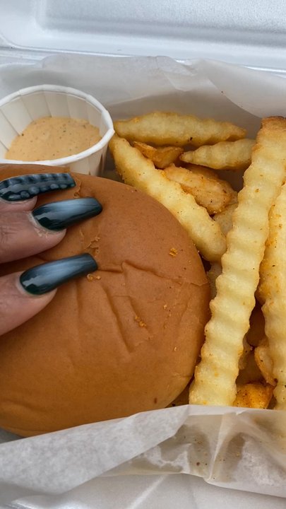 Chesapeake Concessions - Crab cake sandwich and fries - Food Trucks Near Me