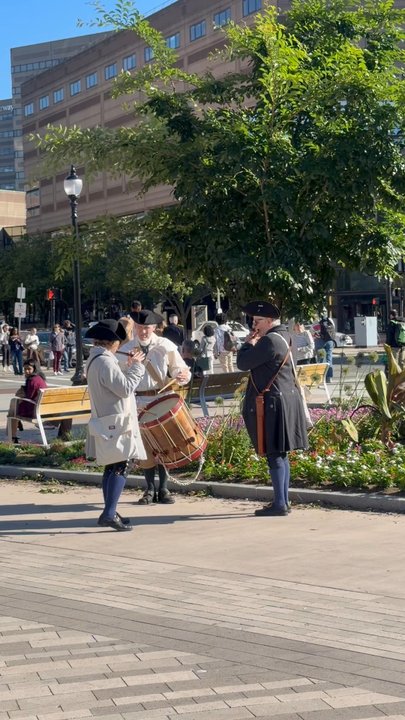 Copley Square - Live music in Copley Square...  Historical reenactment! - Parks Near Me - Boston, Massachusetts