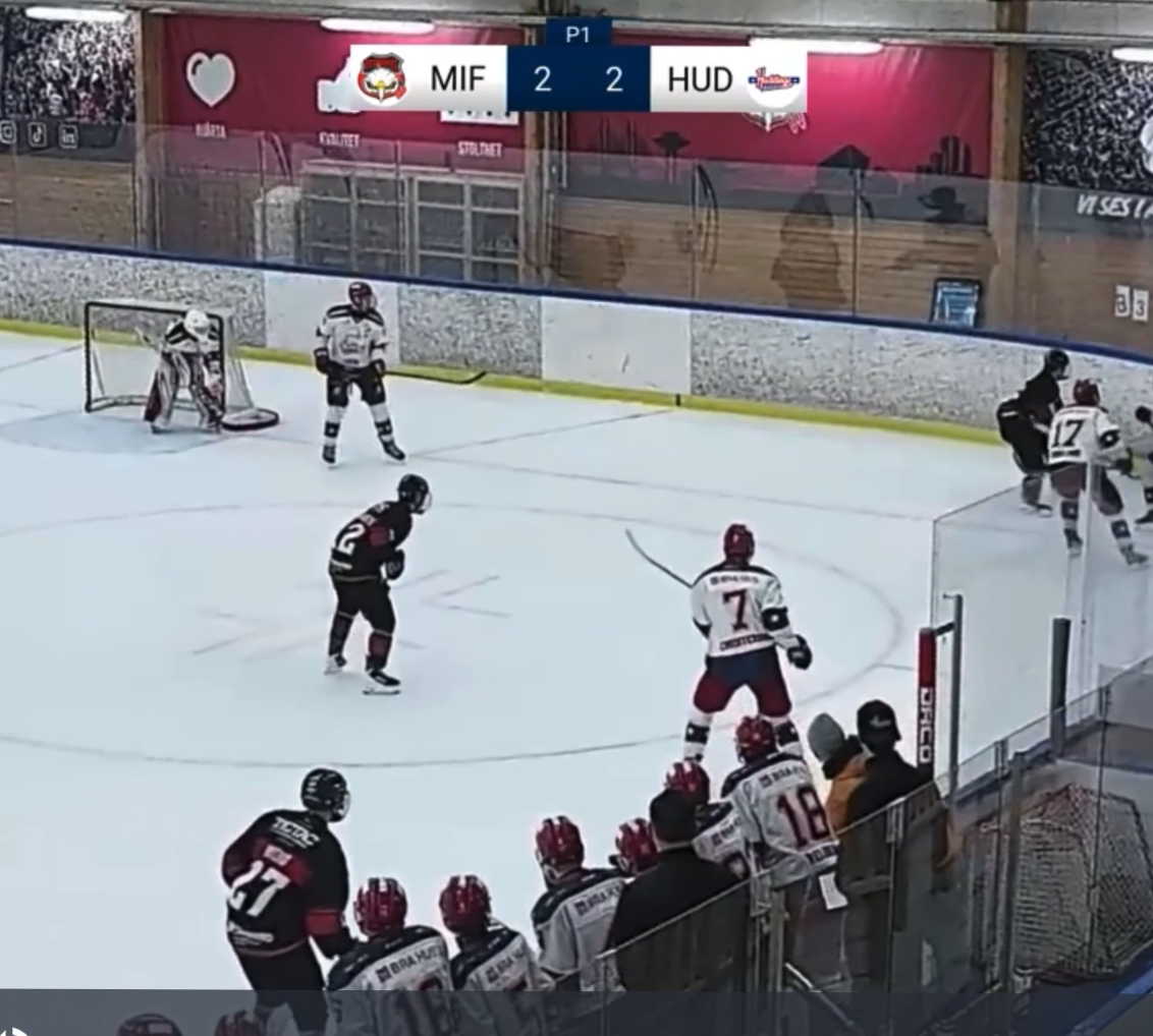 Hugo Christersson's Toe Drag Goal | Huddinge IK Highlight