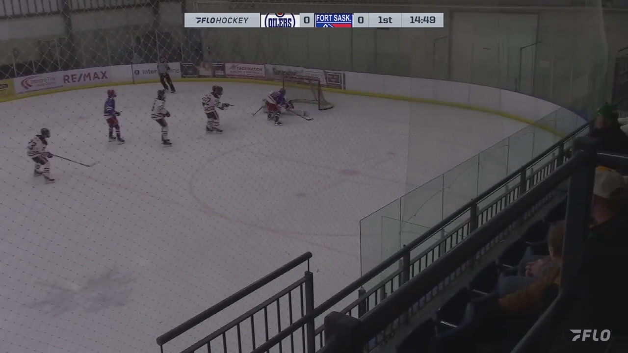 Chayse King Goal Against Jr. Oilers